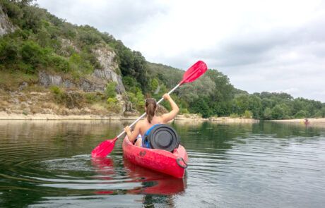 Canoeing/kayaking in the Ardèche river gorges